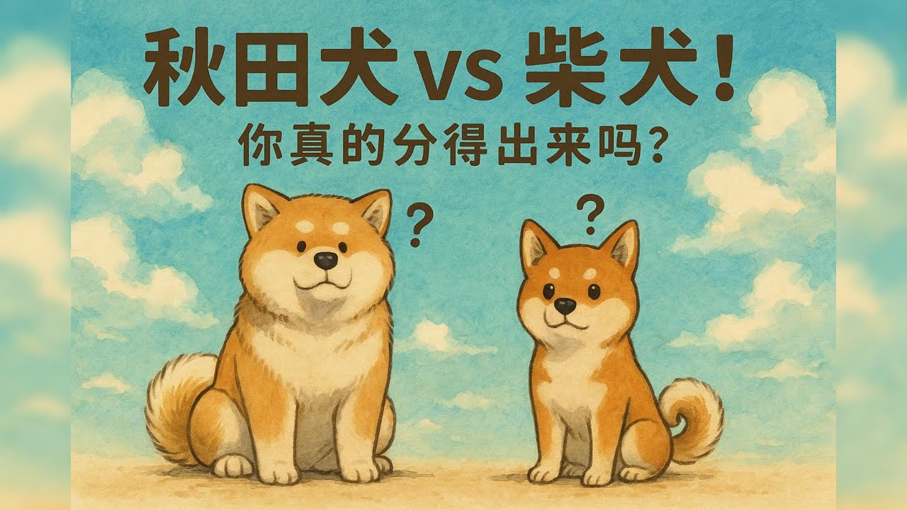 武士的威嚴 vs 浪人的傲嬌：秋田與柴犬的「差異化」