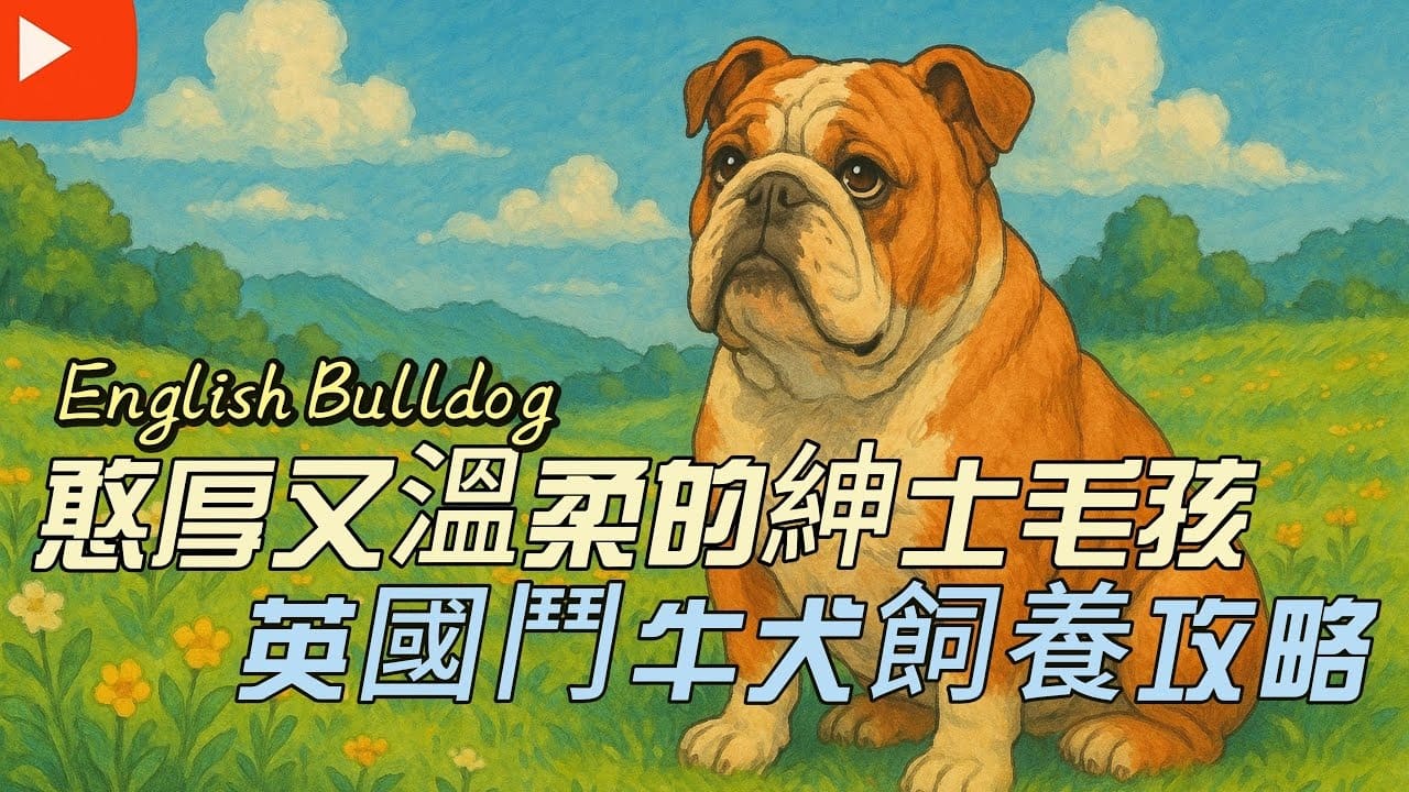 憨厚外表下的溫柔紳士：英國鬥牛犬完整攻略