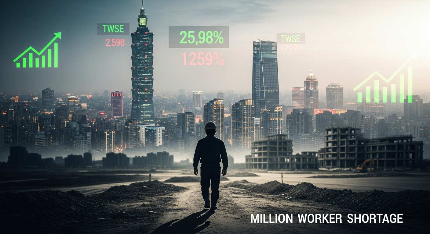 台股市值超越印度，繁榮背後正面臨百萬缺工